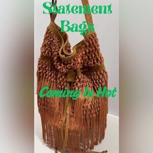 This is a listing for my live show! Statement Bags Coming In Hot!